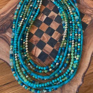 NWOT Multi-Colored Bib Necklace